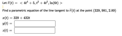 Solved Let R T Find A Parametric