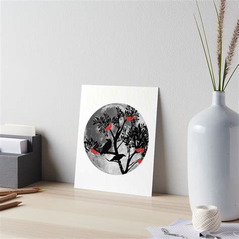 Wiccan Witch Pagan Rowan Moon Celtic Tree Months Occult Art Board
