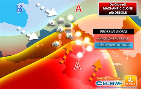 Meteo le previsioni il maxi anticiclone più debole da giovedì torna