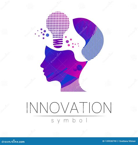 Muestra Del Logotipo De La Innovación En Ciencia El Símbolo Y El Ser