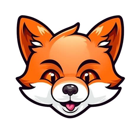 Premium Vector Cartoon Fox Face Vector Design