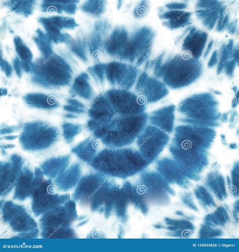 Tie Dye Shibori Seamless Pattern Watercolour Abstract Texture Stock