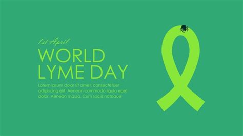 Premium Vector World Lyme Day Background Template