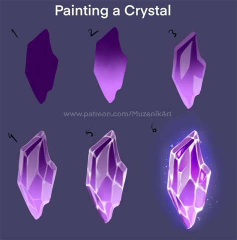 Painting A Crystal Digital Art Tutorial Digital Painting Tutorials