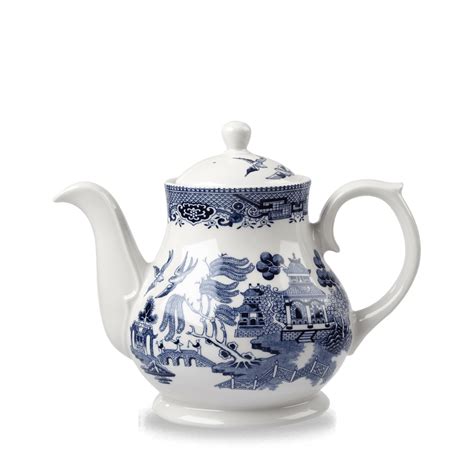 Blue Willow Sandringham Teacoffee Pot 30oz Chefs Tableware