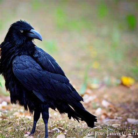 Crow Made Of Black Flower Petals Many Black Petals Growing Out Of The