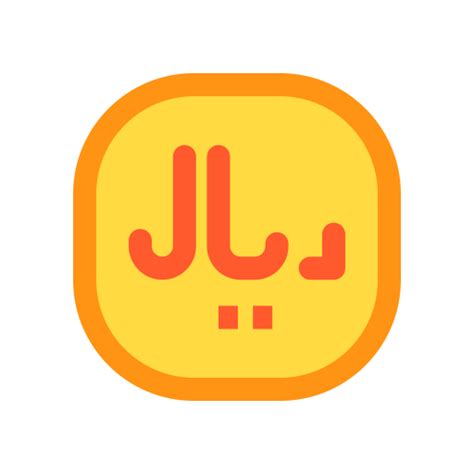 Riyal Generic Outline Color icon
