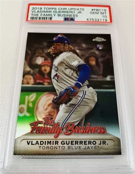 MISE À JOUR Topps Chrome 2019 Vladimir Guerrero Jr Family Business