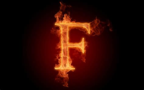 The Fiery English Alphabet Picture F Wallpapers Hd Wallpapers