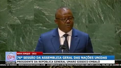 DISCURSO DE PR UMARO SISSOCO EMBALO NA ASSEMBLEIA GERAL DA ONU YouTube