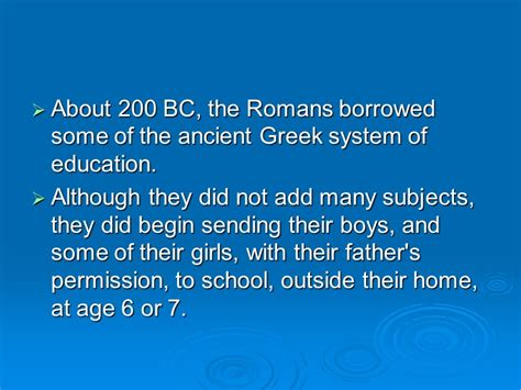 Ancient Roman Education In The Early Roman Society