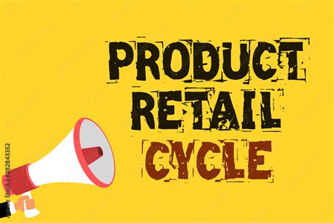 Handwriting Text Writing Product Retail Cycle Concept Meaning As Brand