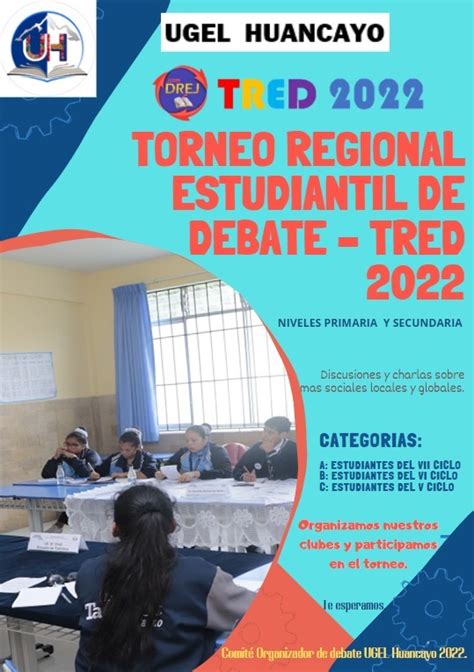 TORNEO REGIONAL ESTUDIANTIL DE DEBATE TRED 2022 UGEL Huancayo