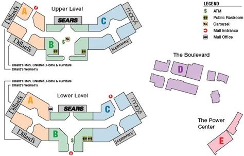 Map Of The Mall Of Louisiana - Shane Darlleen