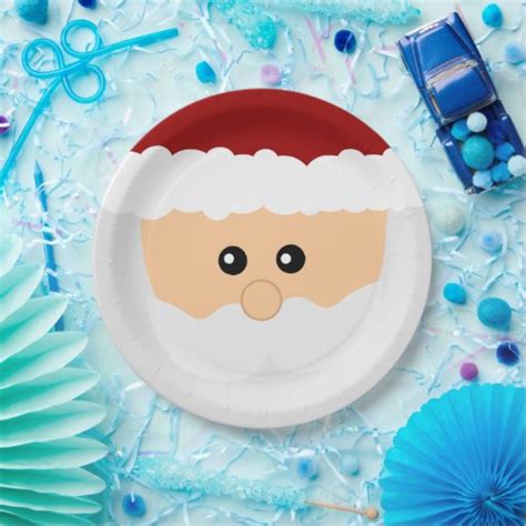 Christmas Santa Claus Paper Plates Zazzle