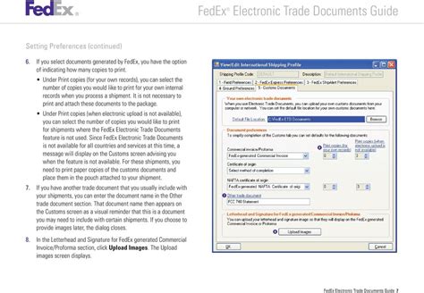 Fedex Letterhead Although Not Required You Can Enable The Use Of