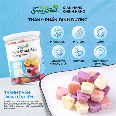 Sữa Chua Sấy Thăng Hoa Ít Đường Vị Nhà Làm - Sữa Chua Viên Khô Dễ Bảo ...