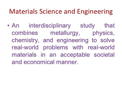 Materials science