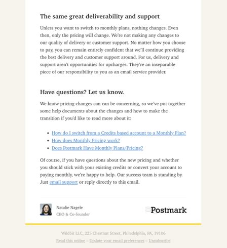 Pricing Update Emails For SaaS 15 Examples Explained