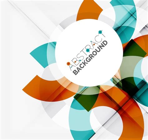 Premium Vector Geometrical Vector Background Circle Shapes