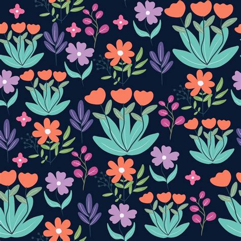 Premium Vector | Beautiful seamless floral pattern