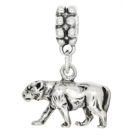 Sterling Silver Prowling Panther Charm 3d Charm Etsy