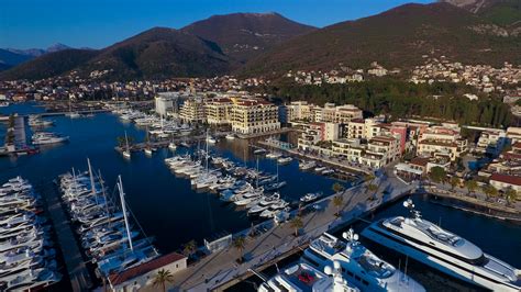 Tivat and Porto Montenegro - sailing routes