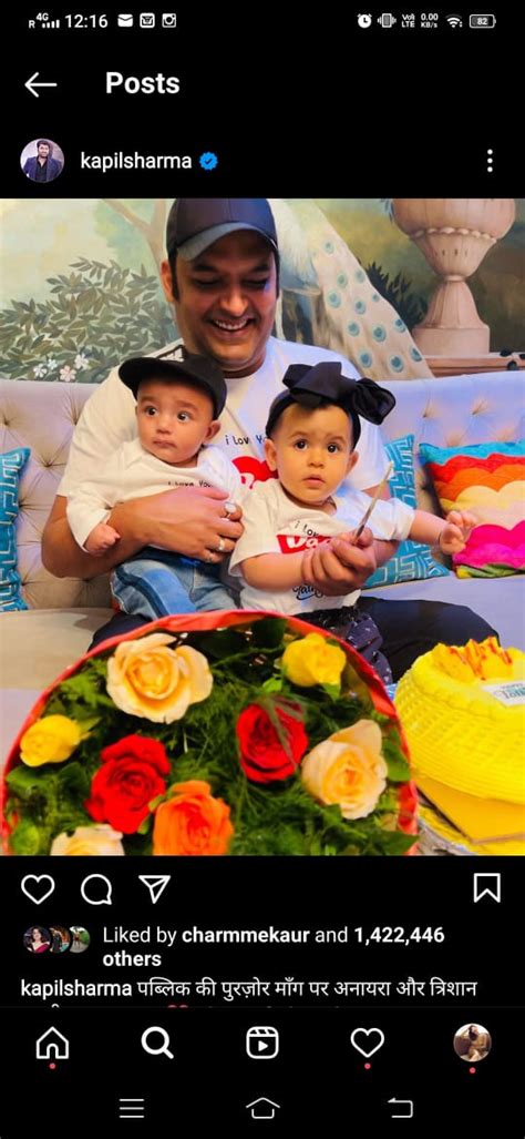 Oh So Cute Kapil Sharma Shares First Photo Of Son Trishaan Daughter