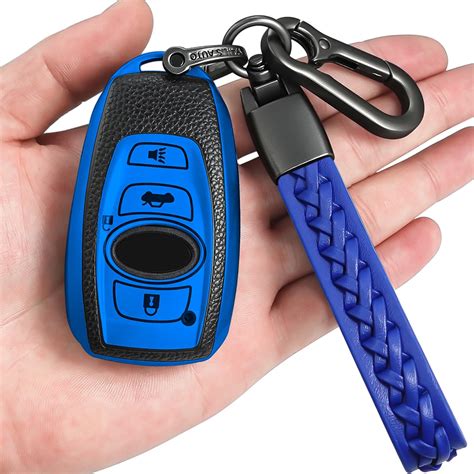 Yonmcfn For Subaru Key Fob Cover With Keychaintexture Tpu 4 Buttons Key Case