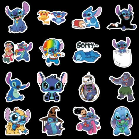 102pcs Lilo And Stitch Sticker Pack Ohana Vinyl Decals Kid Cute