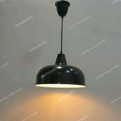 Jual Kap Lampu Gantung Topi Minimalis Diameter 32cm Putih Jakarta