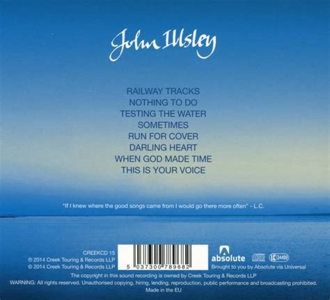 John Illsley Testing The Water Cd John Illsley Cd Album