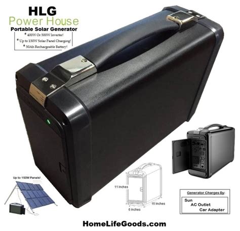 W Power House Portable Ac Dc Solar Generator