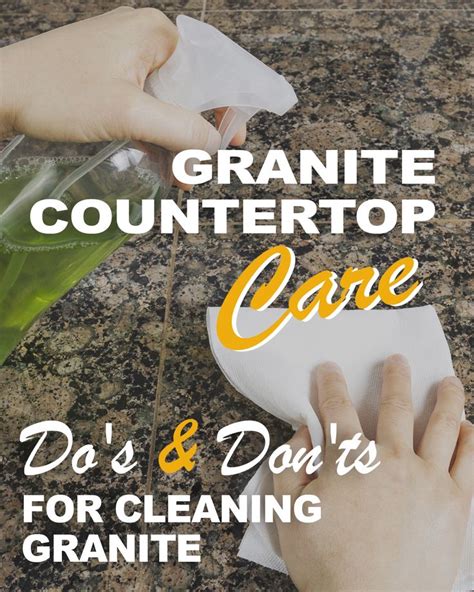 Granite Countertop Care Dos And Donts For Cleaning Granite How To