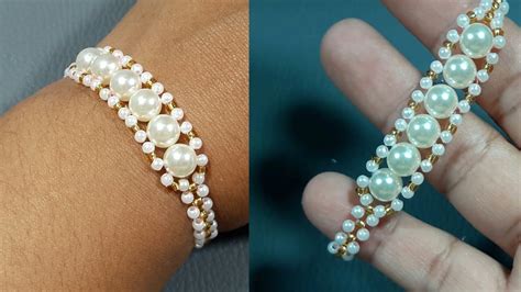 Pulsera Con Perlas Y Mostacillas Tutorial YouTube