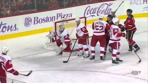 Red Wings Flames Highlights 10 23 15 YouTube