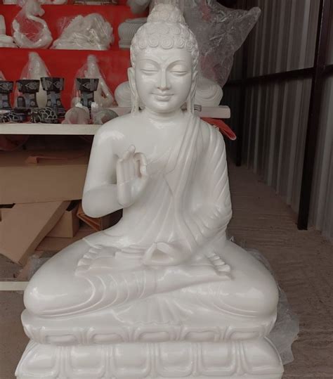 Makrana White Marble Buddha Statue Size 25 Feet Garden At Rs 31000 In Alwar