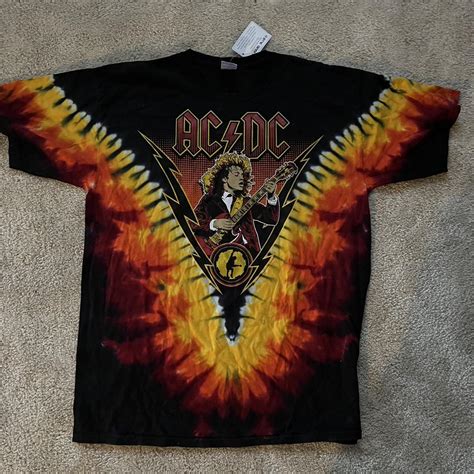 Acdc Tie Dye T Shirt Multiple Sizes Available Depop