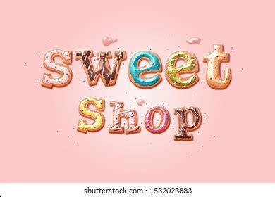 Sweet Shop Logo Label Emblem Your Stock Illustration