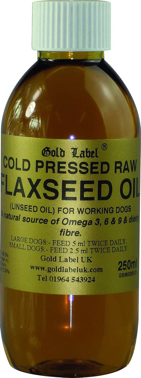 Gold Label Canine Flaxseed Oil Clear Amazon Co Uk Pet Supplies