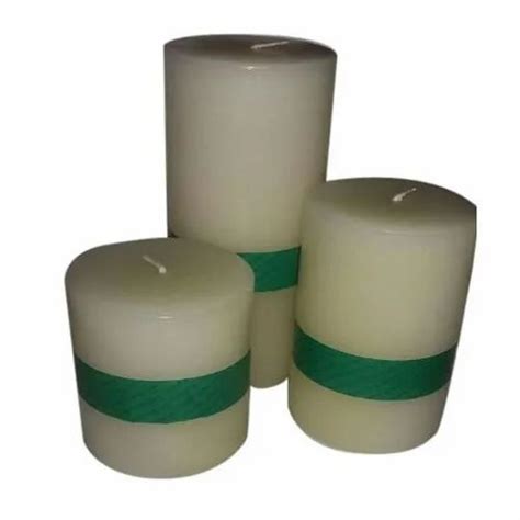 Circular White Paraffin Wax Pillar Candle Set For Home At Rs Set