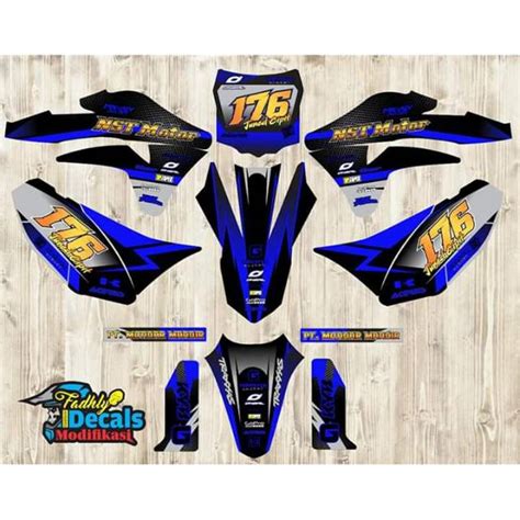 Jual Decal Klx Gordon Biru Indonesia Shopee Indonesia