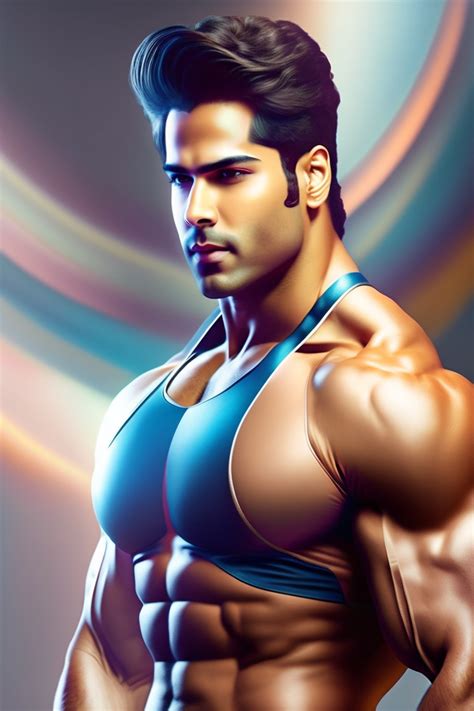 Lexica Varun Dhawan Dreamy Hyperwave Muscles Ethereal Full Body