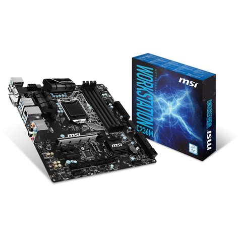 MSI C236M WORKSTATION Intel C236 So.1151 Dual Channel DDR4 mATX Retail ...