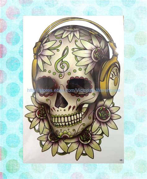 Sugar Skull Half Sleeve Tattoo Designs