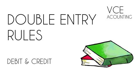 Vce Accounting Double Entry Rules Debit Credit With Worked Examples Youtube