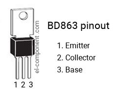 Bd Npn Transistor Complementary Pnp Replacement Pinout Pin