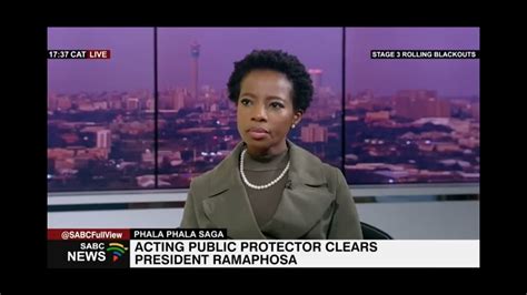 Acting Public Protector Does Her Best To Acquit President Cyril