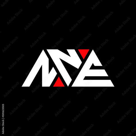 NNE triangle letter logo design with triangle shape. NNE triangle logo ...
