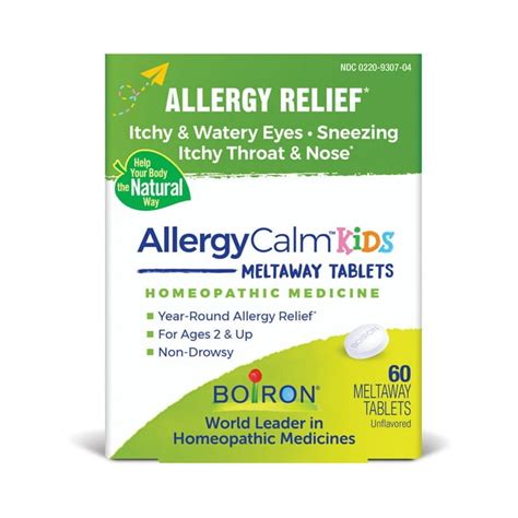 Boiron Childrens Allergycalm Medicine Toddler Allergy Relief Non